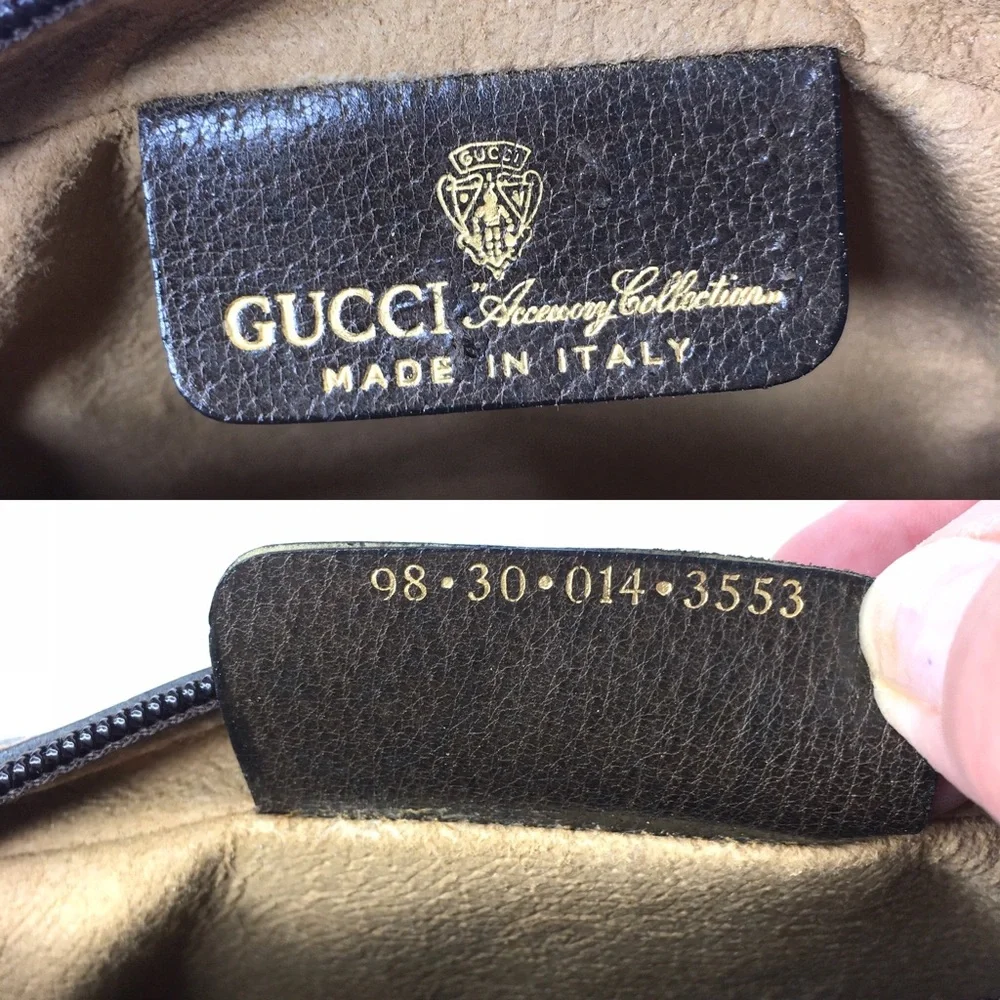 Authentic Gucci brown monogram coated canvas crossbody bag clutch - Picture 14 of 16
